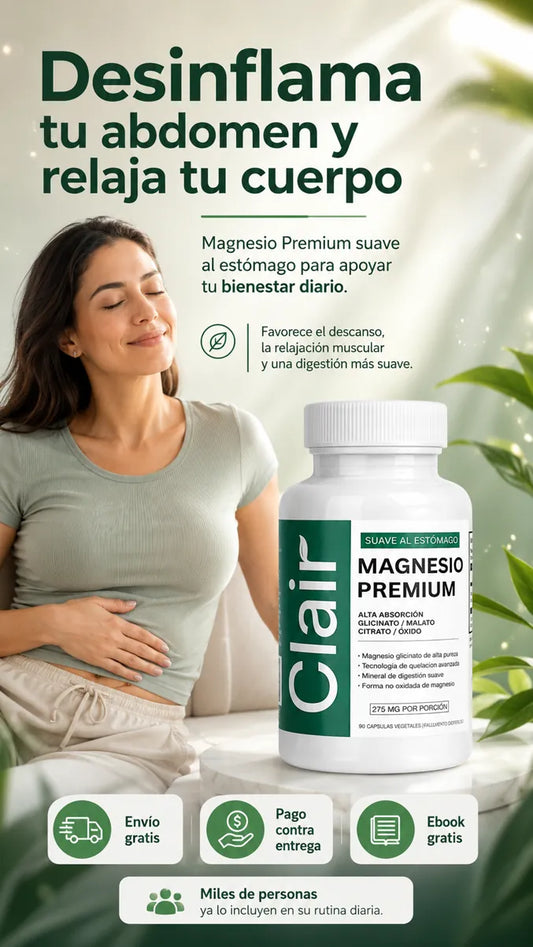Clair™️ – Complejo de Magnesio de Alta Pureza para Cuerpo y Mente