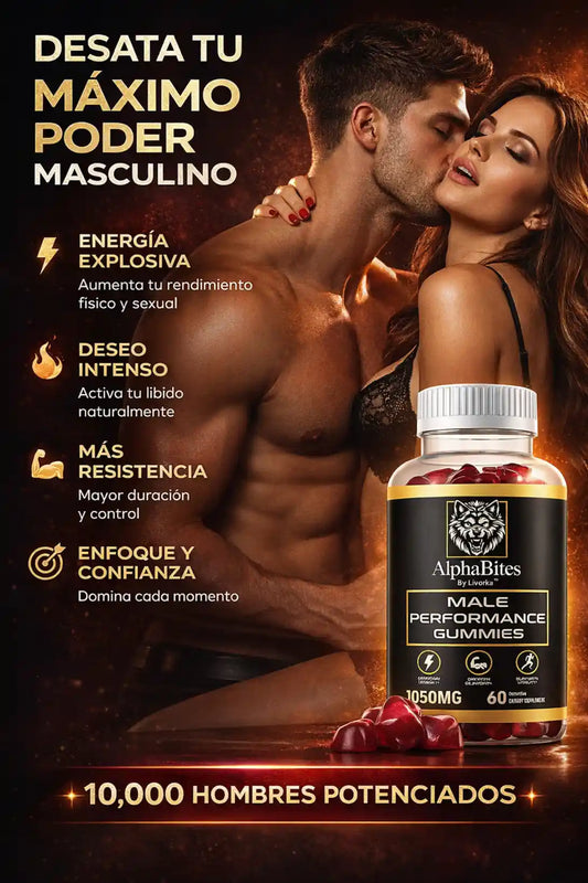 AlphaBites™️ – Gomitas Potentes para Hombres que Buscan Más Energía, Fuerza y Rendimiento