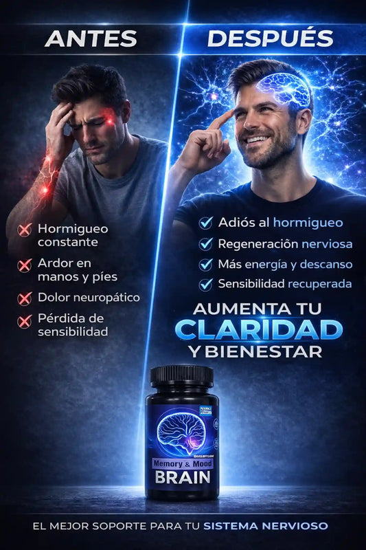 BRAIN MEMORY™️– Mejora tu Memoria, Enfoque y Estado de Ánimo Naturalmente
